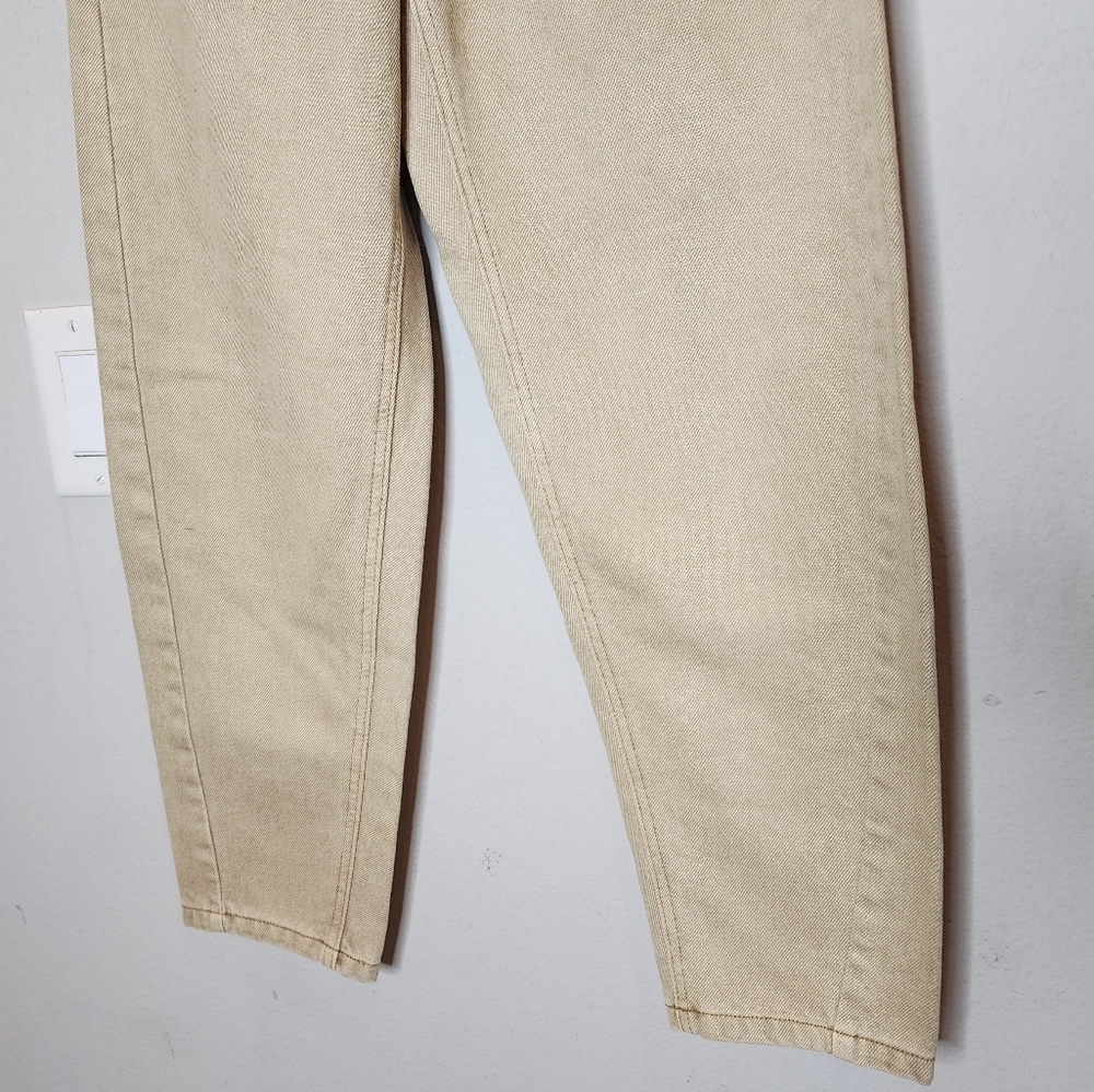 NWT Frank & Oak Linda Balloon Fit Tan Khaki Jeans. Women's size 23. Hemp/Cotton - Picture 10 of 16